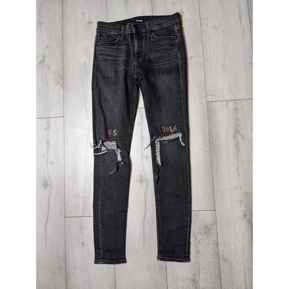 Hudson Designer Jeans Nico Midrise Super Skinny False Idols Women's Size 26